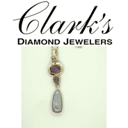 Clarks Diamond Jewelers - Sterling Silver Pendant w/ 22k Gold Vermeil