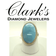 Clarks Diamond Jewelers - Sterling Silver/22k Vermeil Ring with Laramar Size-10