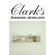 Clarks Diamond Jewelers - Sterling Silver with 22kyg Vermeil Bracelet with Peridot, Pearl, Rhod. Garnet 