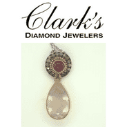 Clarks Diamond Jewelers - Pendant Only - Sterling Silver 22kyg Vermeil Pendant Rose Quartz, Pink Tourmaline