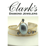 Clarks Diamond Jewelers - Sterling Silver 22k Vermeil Bracelet with Bl Topaz, Lolite, Amethyst, Pearl Mobe