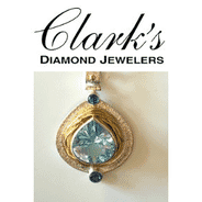 Clarks Diamond Jewelers - Sterling Silver 22kg Vermeil with Kyanite, BL Topaz