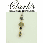 Clarks Diamond Jewelers - Sterling Silver 22kyg Vermeil Pendant Peridot, Prehnite, Topaz