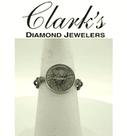 Clarks Diamond Jewelers - Sterling Silver 22kyg Vermeil Tourmaline, Quartz Ring
