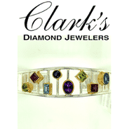 Clarks Diamond Jewelers - Sterling Silver w 22kg Vermeil Bracelet Peridot, Rhod Garnet, Bl Topaz, Iolite, Amethyst